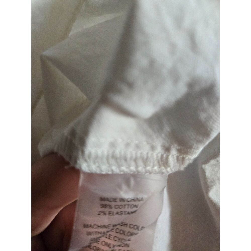 Vince Camuto Off The Shoulder White Cotton Top Size Small - Picture 3 of 4